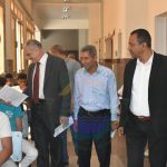 تفقد رئيس الجامعة وعميد الكلية للجان امتحانات الفصل الدراسي الثاني